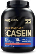 Optimum Nutrition Gold Standard 100 % kasein Kaseinprotein, jordgubb 1,8 kg, 55 portioner