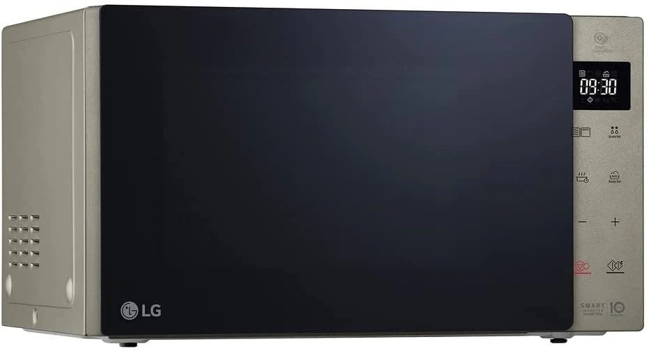 LG MH6535GIS Mikrowelle mit   Inverter Technologie  Quarz Grill, 25 Liter Kapazitt, 1000 W, Automatikprogramme, einstellbare Leistungsstufen für optimales Garen und EasyClean-Funktion, Schwarz(Noble Steel)