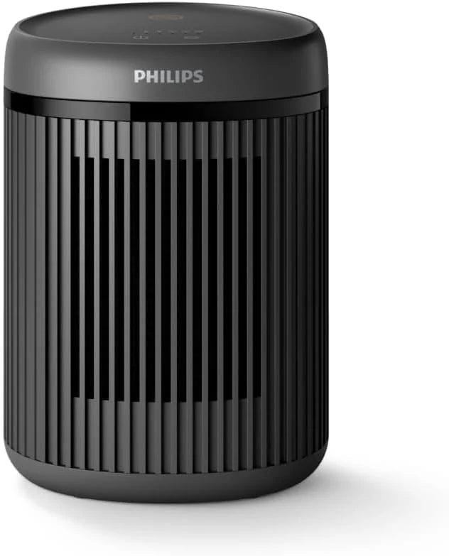Philips 5000-serien energieffektiv uppkopplad tornfläkt, 2000 W, upp till 50 % energibesparing, 5 säkerhetsfunktioner, 4 lägen, 60° oscillation, tyst, svart, mörkgrå (CX5120/11)(Fan Heater 1500W)