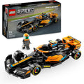 LEGO Speed Champions 2023 McLaren Formel 1-bil leksaksbil, byggbar modellbyggsats för barn, presentidé att leka med och visa upp för pojkar och flickor från 9 år som gillar självständig lek 76919