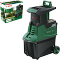 Bosch Turbinenhäcksler AXT 25 TC (2.500 W; geeignet für Holz und harte Gartenabfälle; inklusive Gartenhandschuhe; integrierte Fangbox 53 l; in Karton) –   Edition(Neues Design | Classic Green/AXT 22 D I Leisehäcksler)