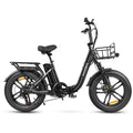SAMEBIKE C05 Pro 36V 13Ah Akku 500W Motor Step-Through faltbares Fat Tire E-Bike(Schwarz)