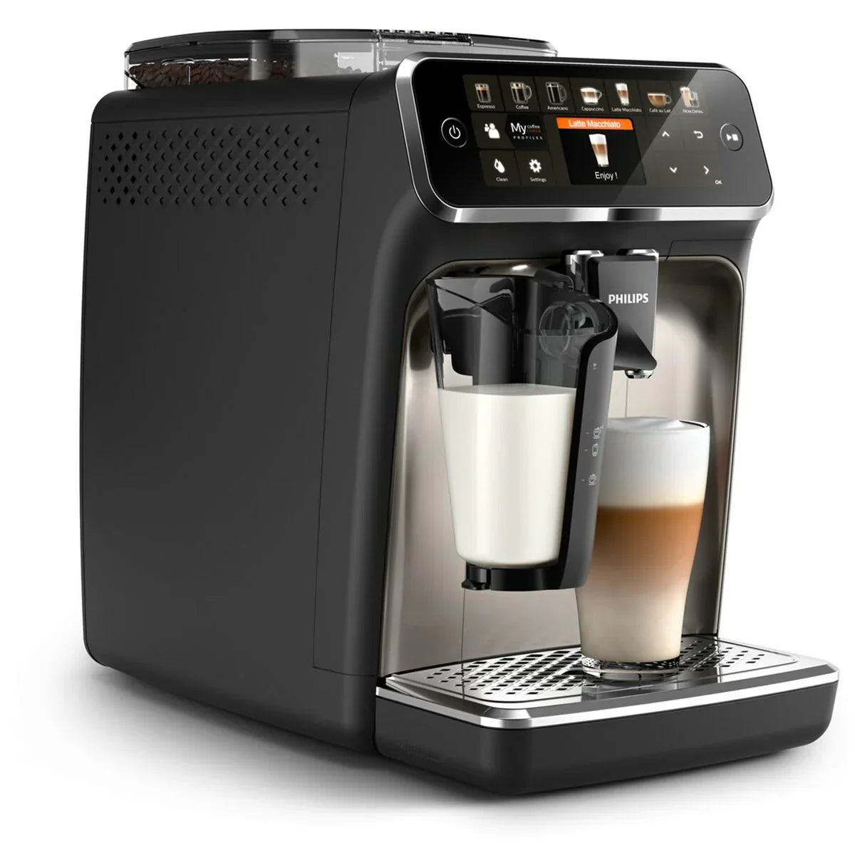 Superautomatisk kaffebryggare Philips EP5447/90 Svart Krom 1500 W 15 bar 1,8 L