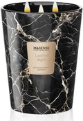 MSENSE Lädernatt Sojadoftljus | 35oz Modern Marmorburk | Timmars Brinntid för Hemdoftande Storstorlek(leather night/Großer Krug)