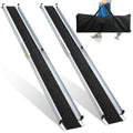 Sonnewelt 2x Rollstuhlrampe Aluminium Auffahrrampe bis 300 kg(87-152 cm)
